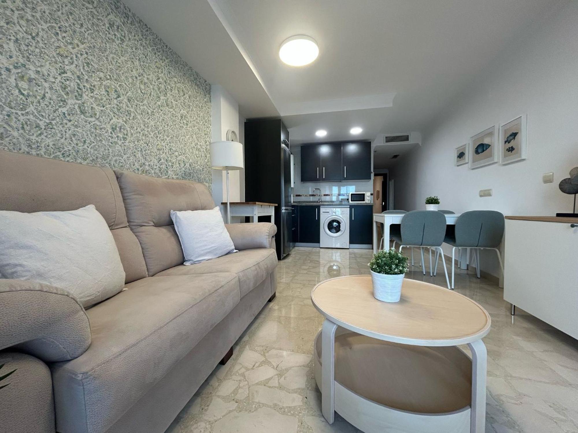 Maravilloso Apartamento En Primera Linea De Playa Con Vistas Al Mar En Caleta De Velez 2 D Exteriör bild